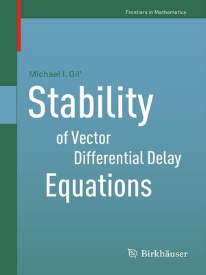 cover image of Stability of Vector Differential Delay Equations